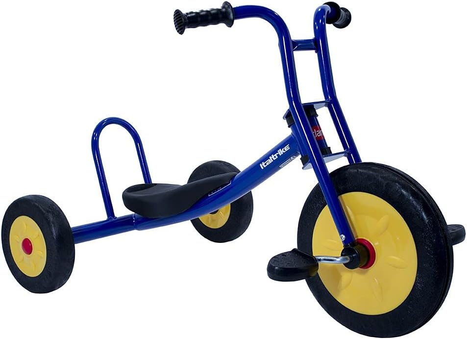 Italtrike Atlantic SuperTrike Outdoor Tricycle for Toddlers and Kids, Superior Engineering, Strong and Durable, Easy Assembly, Adjustable Seat, Ages 3-6 (Blue)
