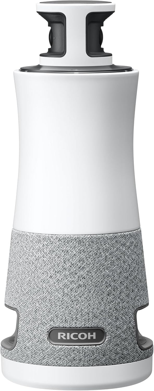 RICOH Meeting 360-360° Conference Room Camera - AI-Powered - Active Speaker Focus - USB-C Bus Powered - Zoom Certified - Works with Microsoft Teams, Google Meet, Cisco Webex