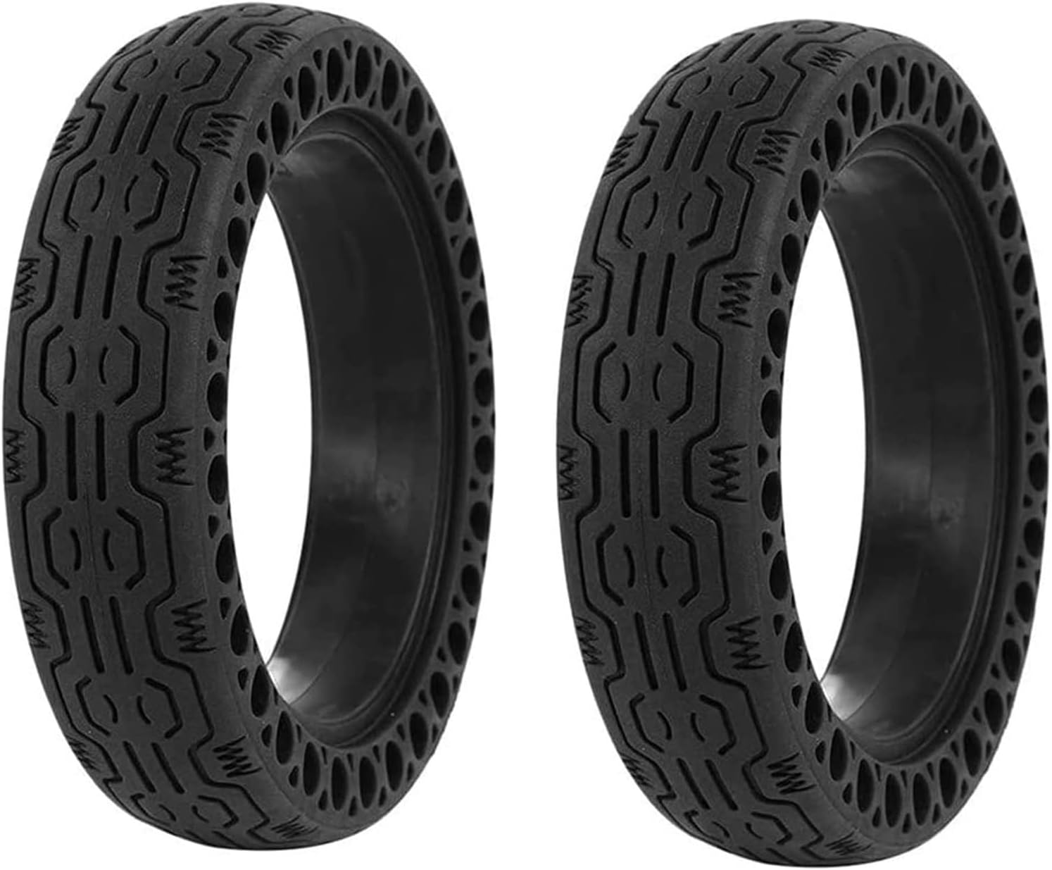 Wheels Electric Scooter Replacement Wheels, 8.5 Inch Solid Tires, 8-1/2'' Honeycomb Tires, for M365 Or Similar E-Scooter Models (Color : Svart)
