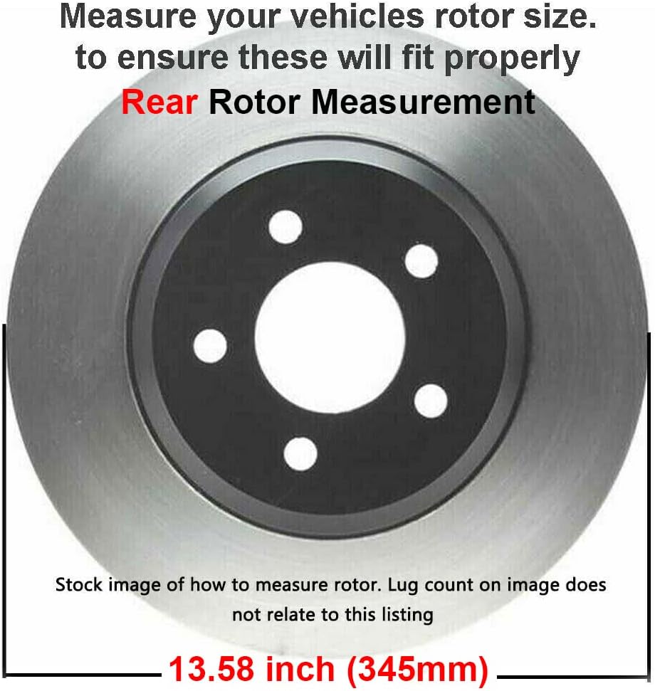 Detroit Axle - Brake Kit for GMC Chevy Silverado Sierra Suburban 1500 Yukon Escalade Tahoe Drilled Slotted Brakes Rotors Ceramic Brake Pads Replacement : 12.99