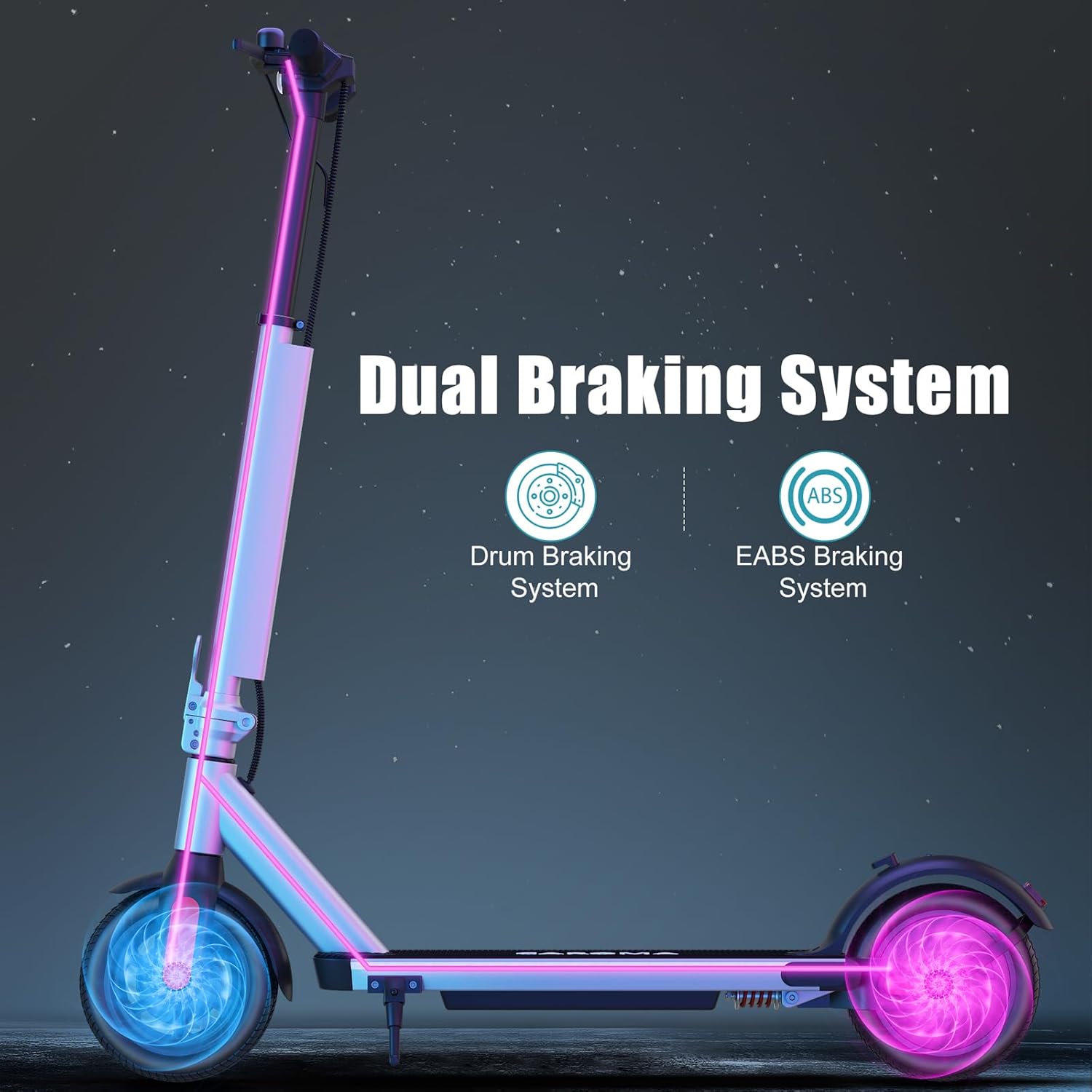 Caroma Electric Scooter Adults, Powerful 350W/500W/750W Motor, Top Speed 20/25 Mph & 18/25/30 Miles Range, 8.5