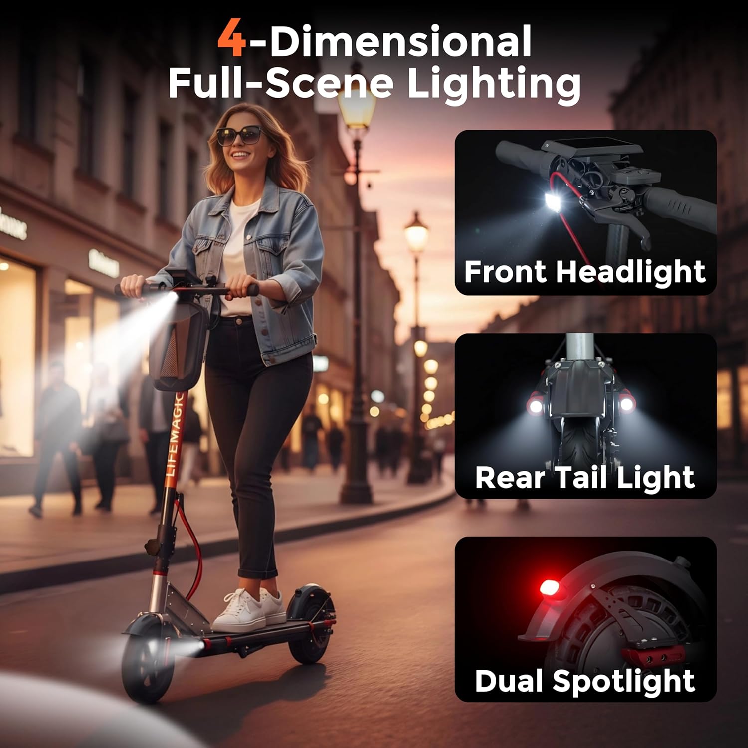 Ultralight Foldable Electric Scooter for Adults, 26 lbs Carbon Fiber, 22 MPH & 22 Mile Range, 350W Motor, 10