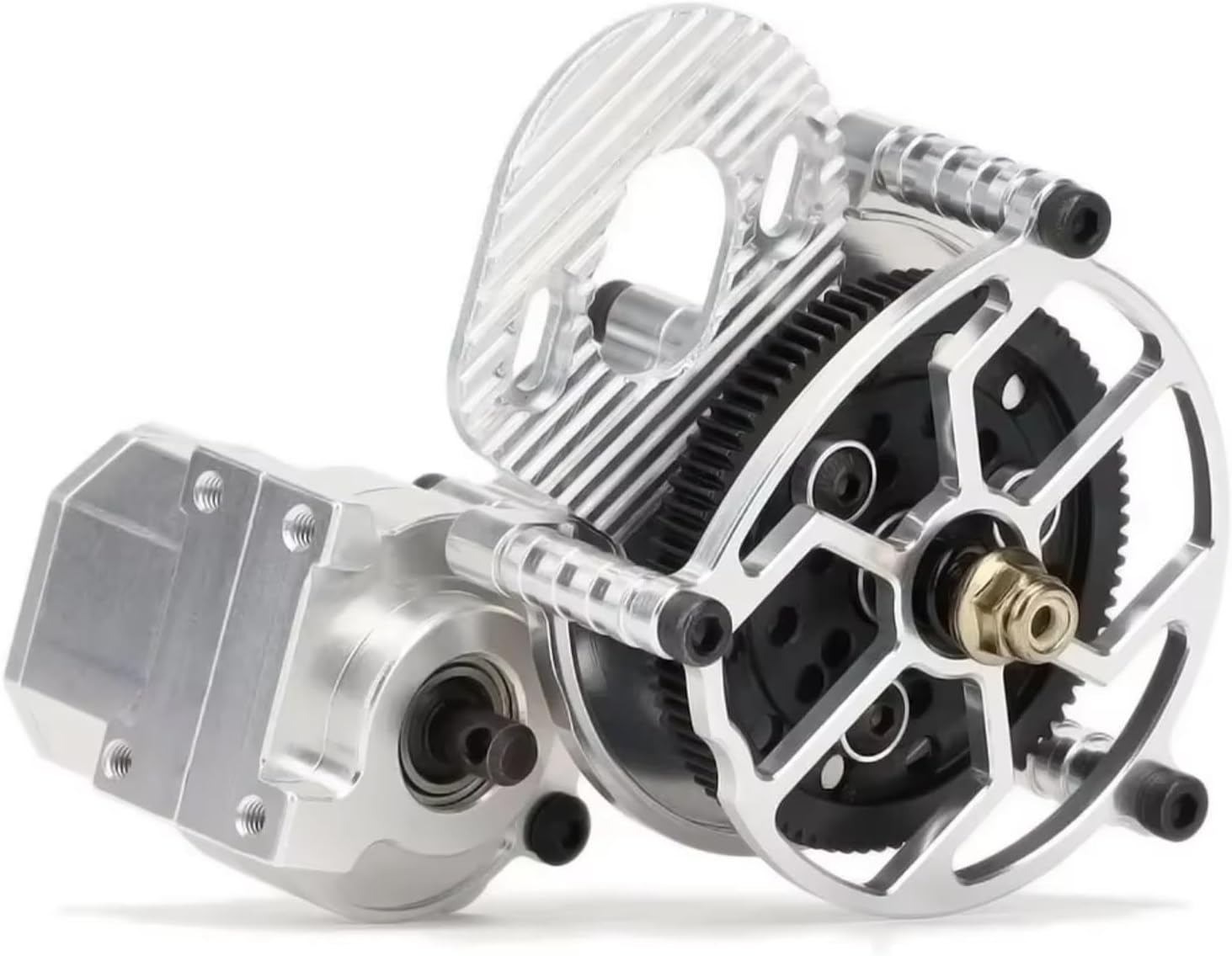 RC Gearboxes For Traxxas For Defender For Bronco K10 F150 For TRX4M 1/18 Meus For Racing Complete Transmission Gearbox RC Crawler Car Upgrades Parts(Titanium)