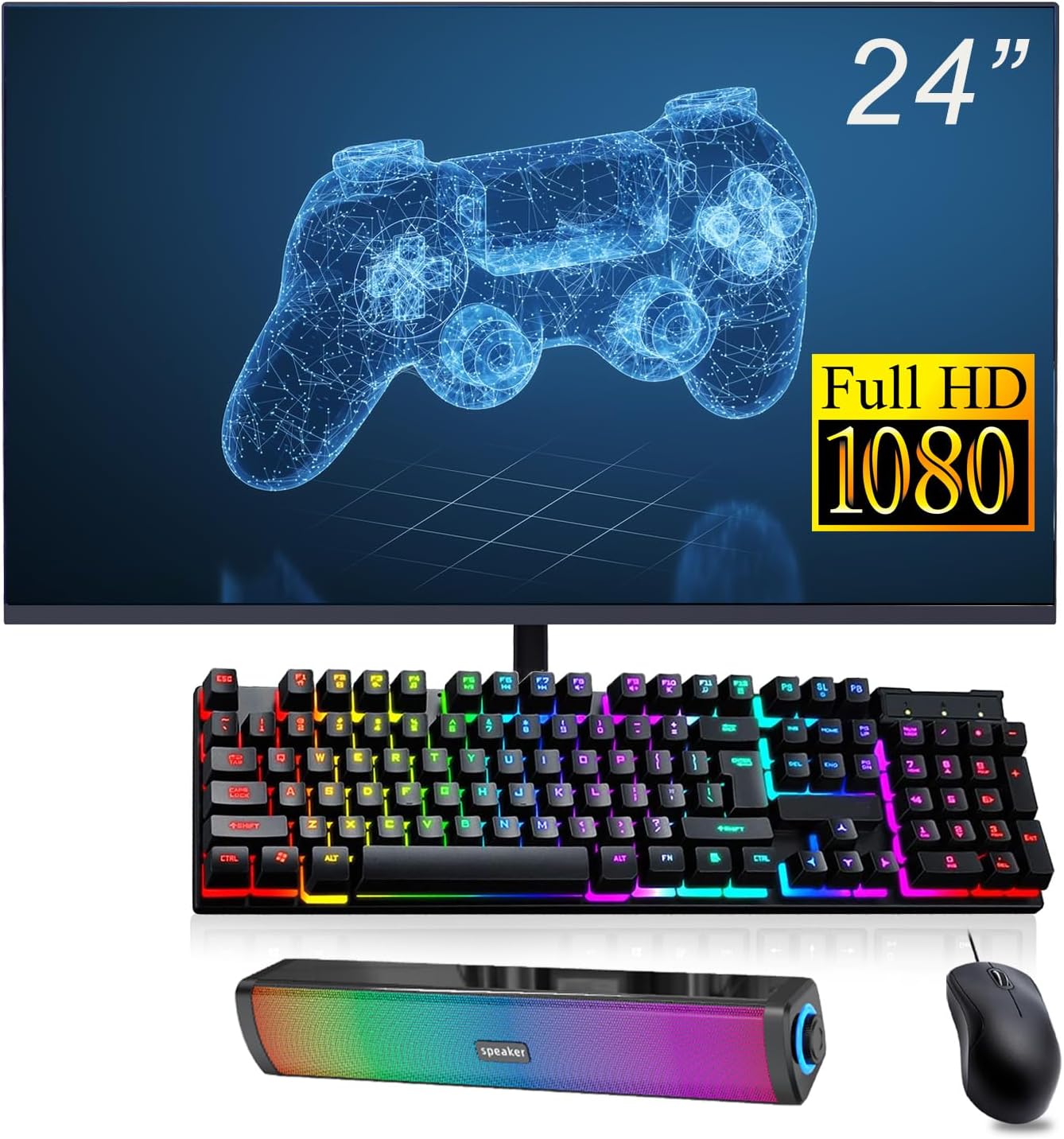 HP Elitedesk 800 G3 Mini PC Desktop with 24