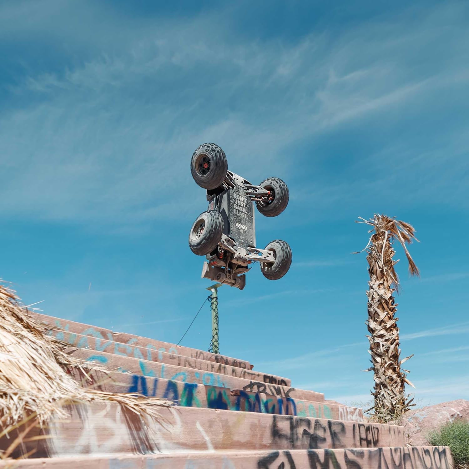 ARRMA RC Truck Outcast 4X4 8S BLX 1/5 Stunt Truck Black RTR(Transmitter and Receiver Included, Battery and Charger Not Included) ARA5810V2T1