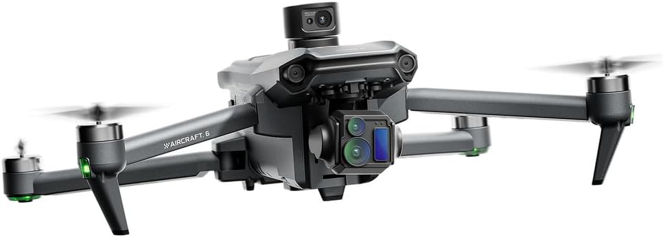 Triple Battery,Yi6 Max 6000M LCD SC GPS Drone 4K Dual Camera 6G WiFi FPV 3-Axis Gimbal Professional Obstacle Avoidance Quadcopter RC Dron Toy