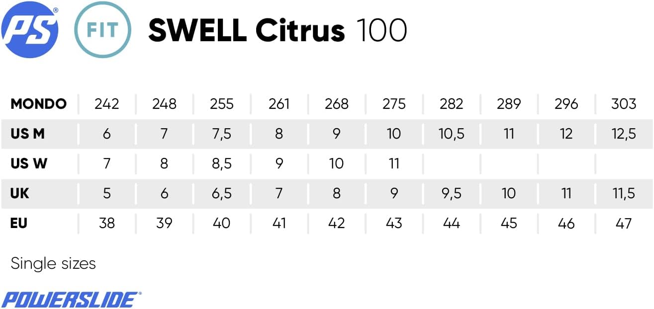 PS Swell 100 Skates Citrus 10.5 (44)