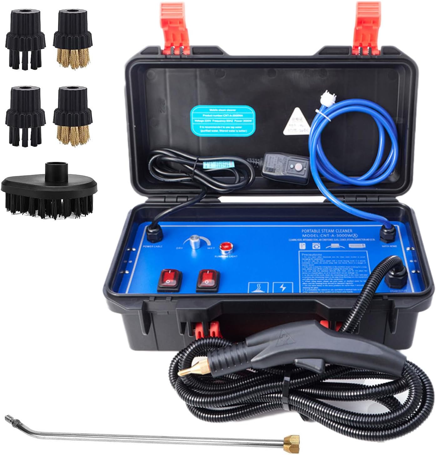 DAZULI Steam Cleaner, 1700W/3000W High Temperature High Pressure Steam Cleaners, Steam Cleaning Machine for Stain Removal, Curtains, Car Seats,Floor,Window Cleaning,110V-1700W