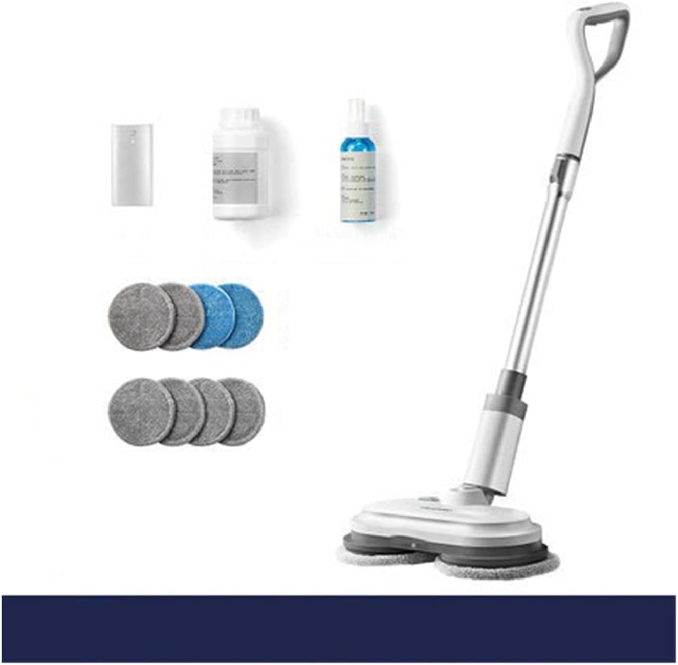 CGKs6anmU Steam Mop Cleaner 10-in-1 with, Laminate/Hardwood/Tiles/Carpet Kitchen - Garment - Clothes - Pet Friendly Steamer Whole House Multipurpose Use (Color : Blue) (Black)