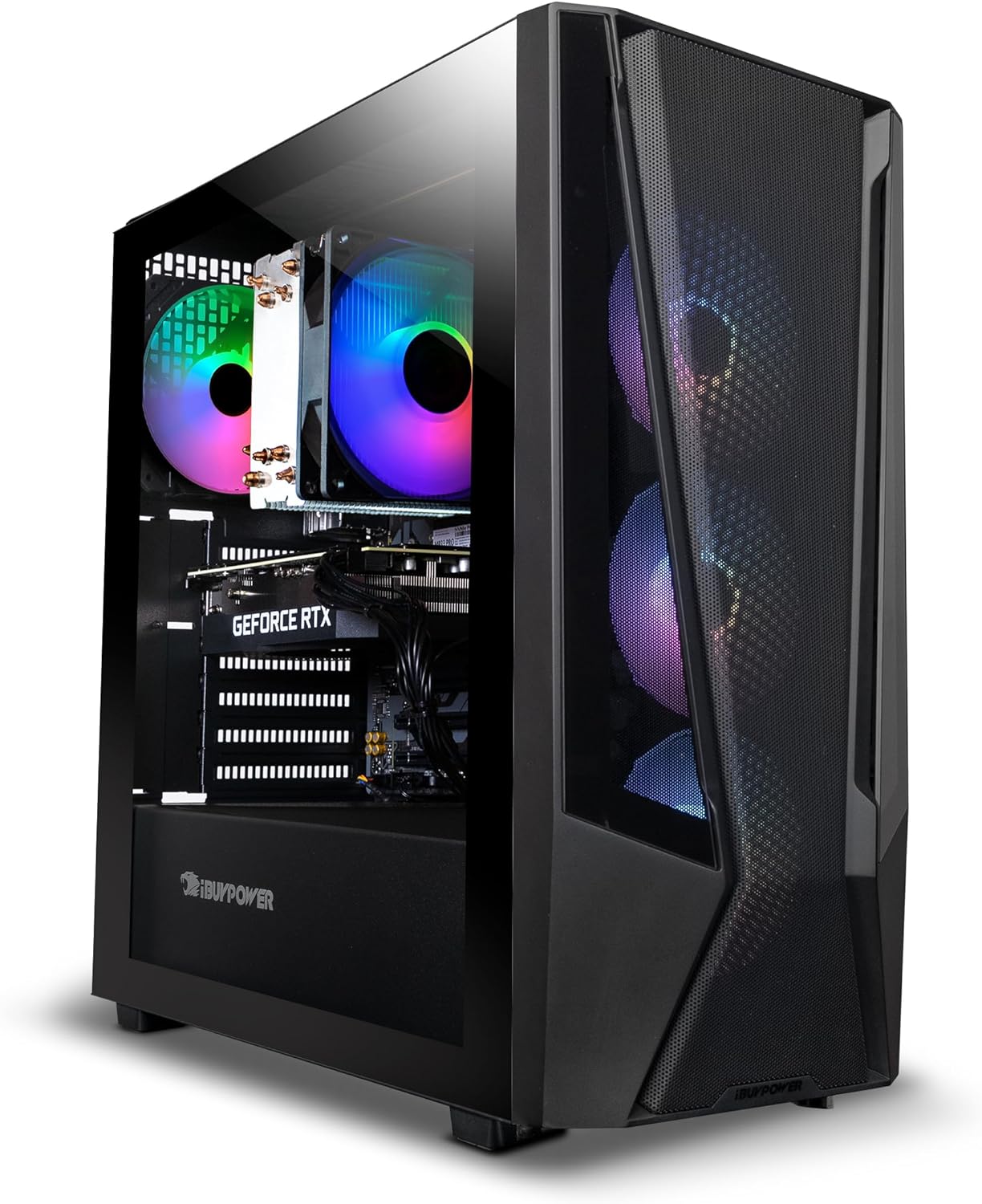 iBUYPOWER Trace Mesh Gaming PC Desktop Computer Intel Core i7 14700F CPU, NVIDIA GeForce RTX 4060 8GB GPU, 32GB DDR5 RGB 5600MHz RAM, 2TB NVMe SSD, Windows 11 Home Advanced,Keyboard,Mouse - TMI7N4601