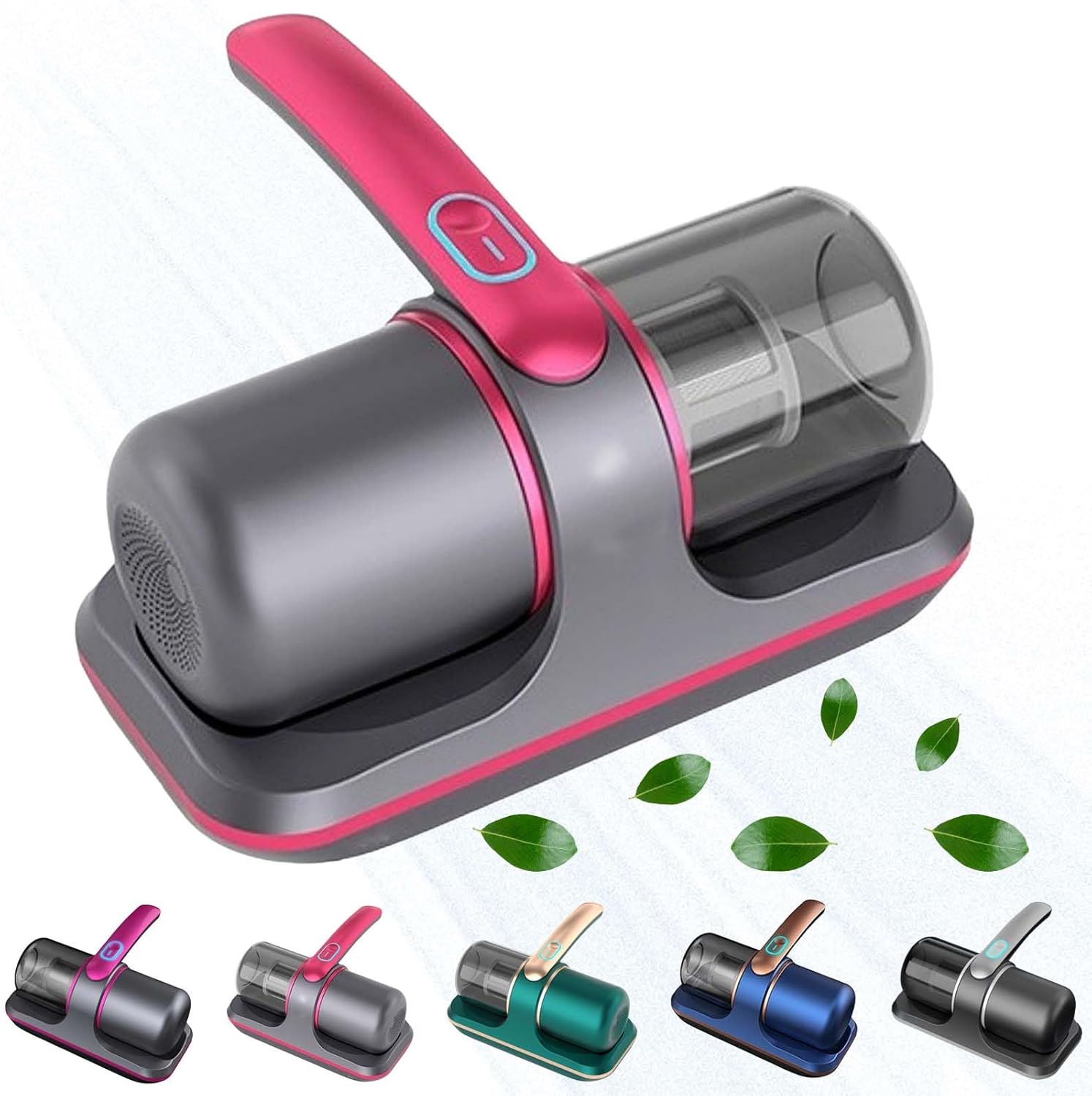 HBXNMOC Handheld Bed Vacuum Cleaner | Strong Suction & Vibration | Portable Multi-Surface Cleaner for Mattress, Carpet, Pet Hair