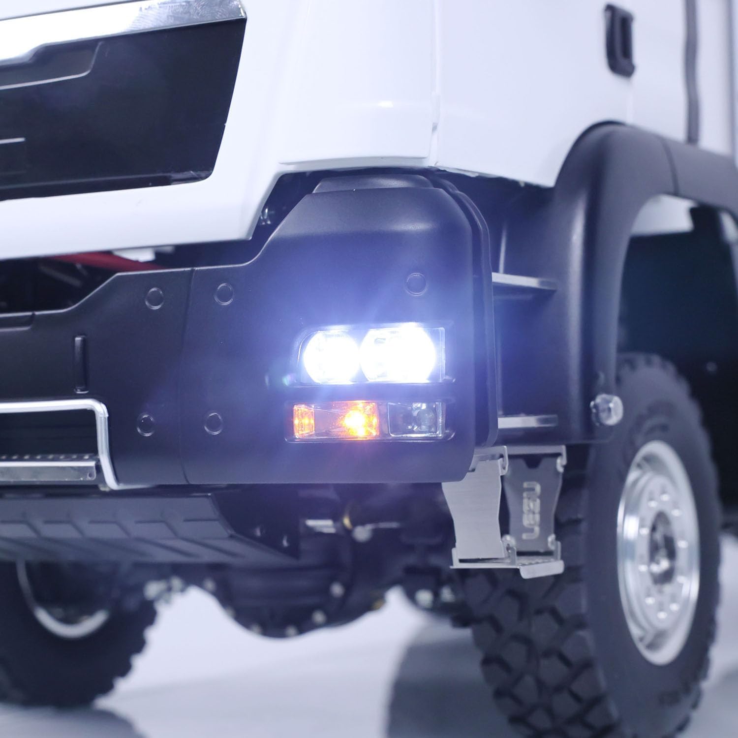 LESU Metal 1/14 RC Hydraulic Dumper Truck 3-Speed Transmission Differential Lock Three-Way Dumping RTR Remote Control Tipper Car Model