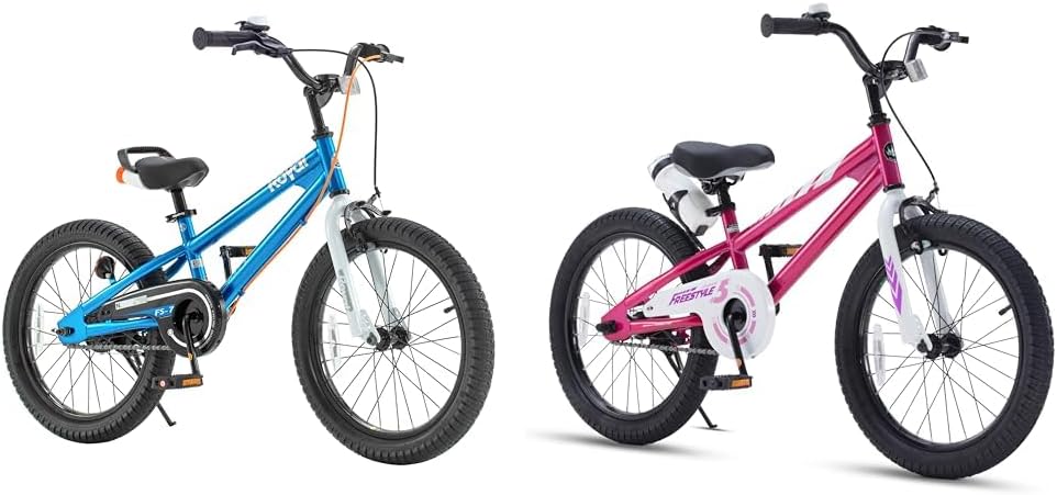Royalbaby Freestyle 7 & Freestyle Kids Bikes Bundle, 18 Inch Wheels