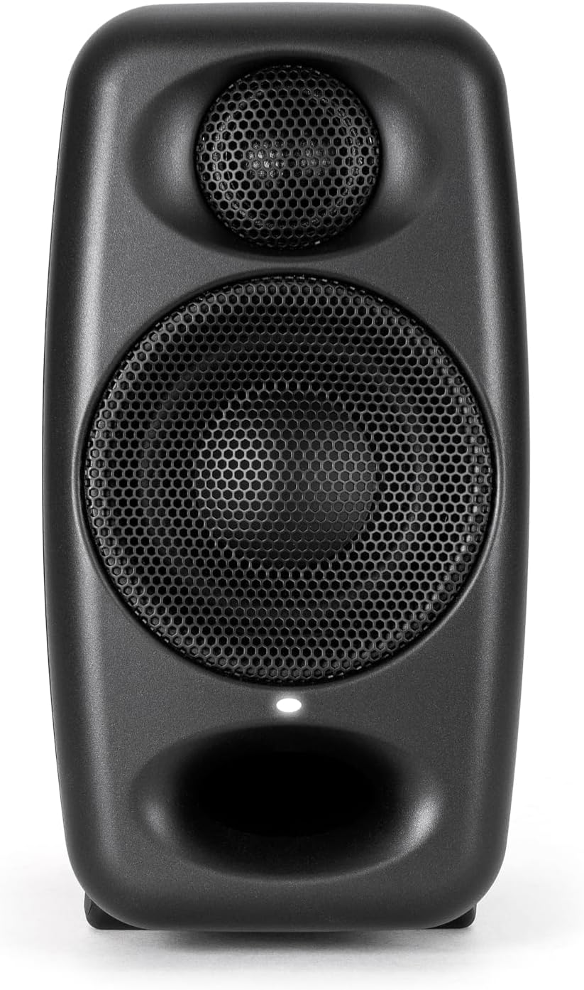 IK Multimedia Premium Version iLoud Micro Monitor Pro Black (Single) 50 Watt Portable & Powerful Reference Studio Monitor, Class D High-Efficiency Amplifier, Custom-Made Drivers for Music Mixing