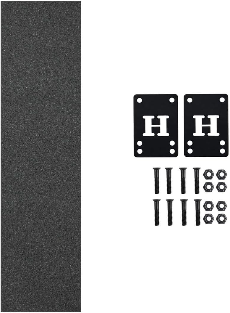 Anti Hero Professional Skateboard Complete with Independent Trucks, Spitfire Wheels, Independent Bearings, Mounting Hardware, and Risers - Premium Assembly Kit