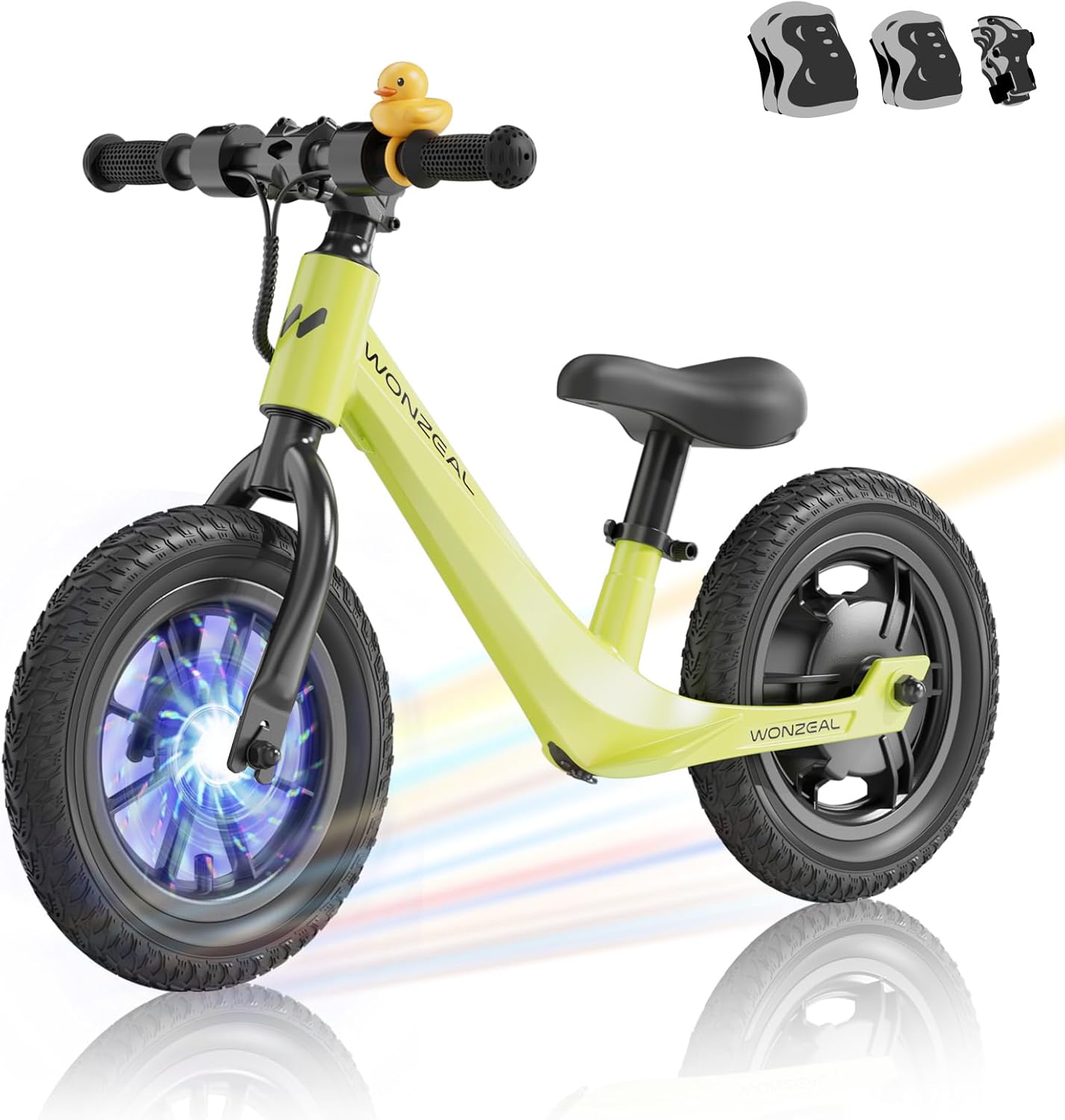 Electric Balance Bike for Kids Ages 3-5,150W Toddler Balance Bikes with12 inch Pneumatic Tire, Adjustable Seat, Electric Bike for Kids Ages 3-5 ﻿