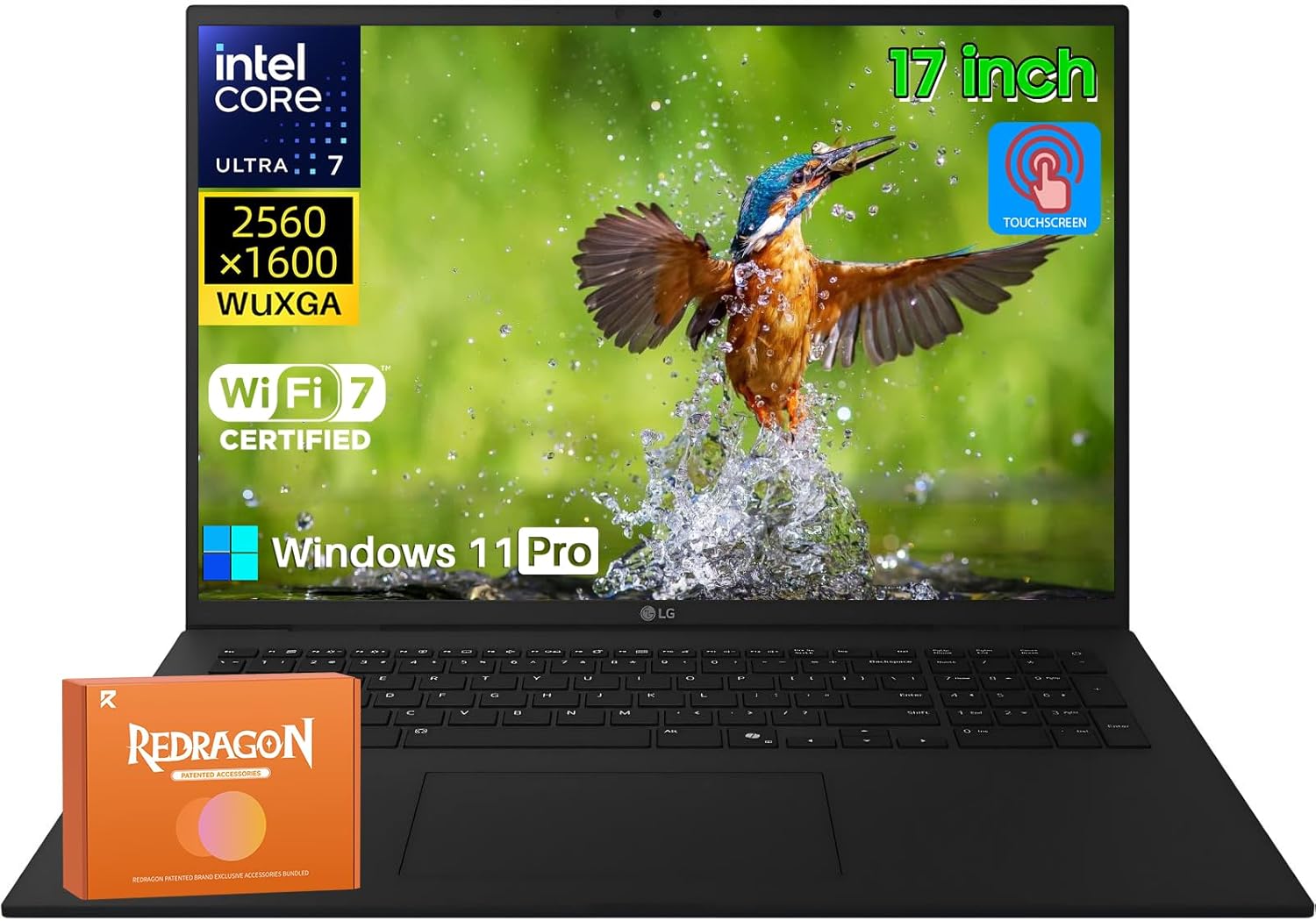 LG Gram 17 Touchscreen Laptop Copilot+ PC, Intel Ultra 7 Series 2 258V, 17