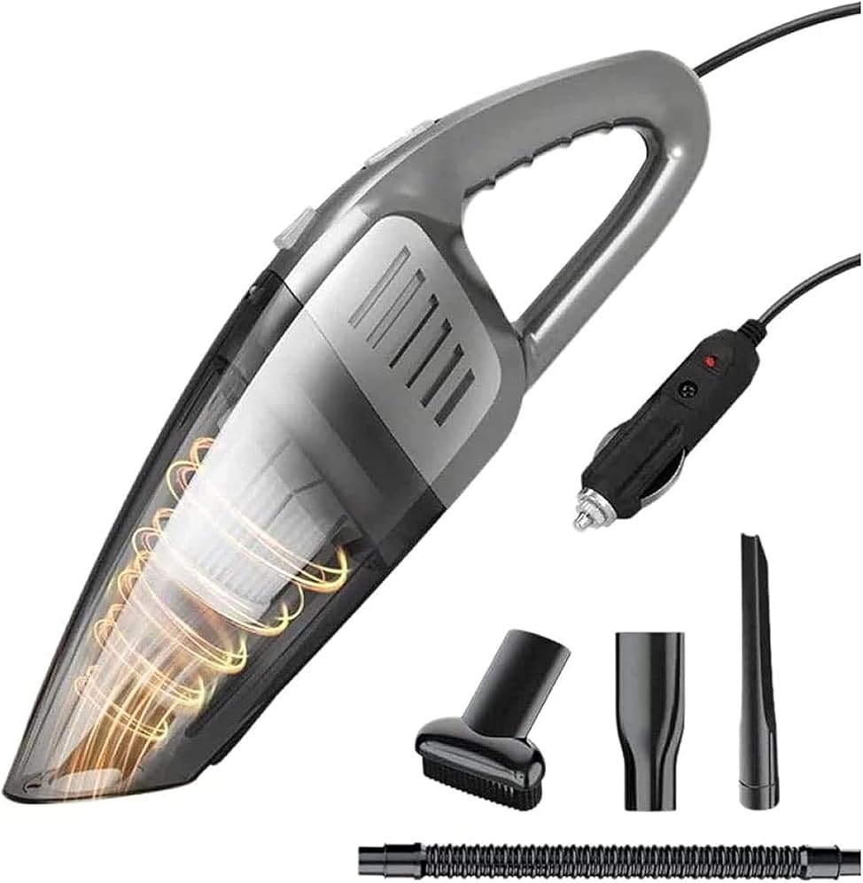 Dongng Handheld Vacuum Cleaner, Corded, Small, Hand Held Vac with Cord, 6000 pa, Handheld Auto Accessories Kit (Black)