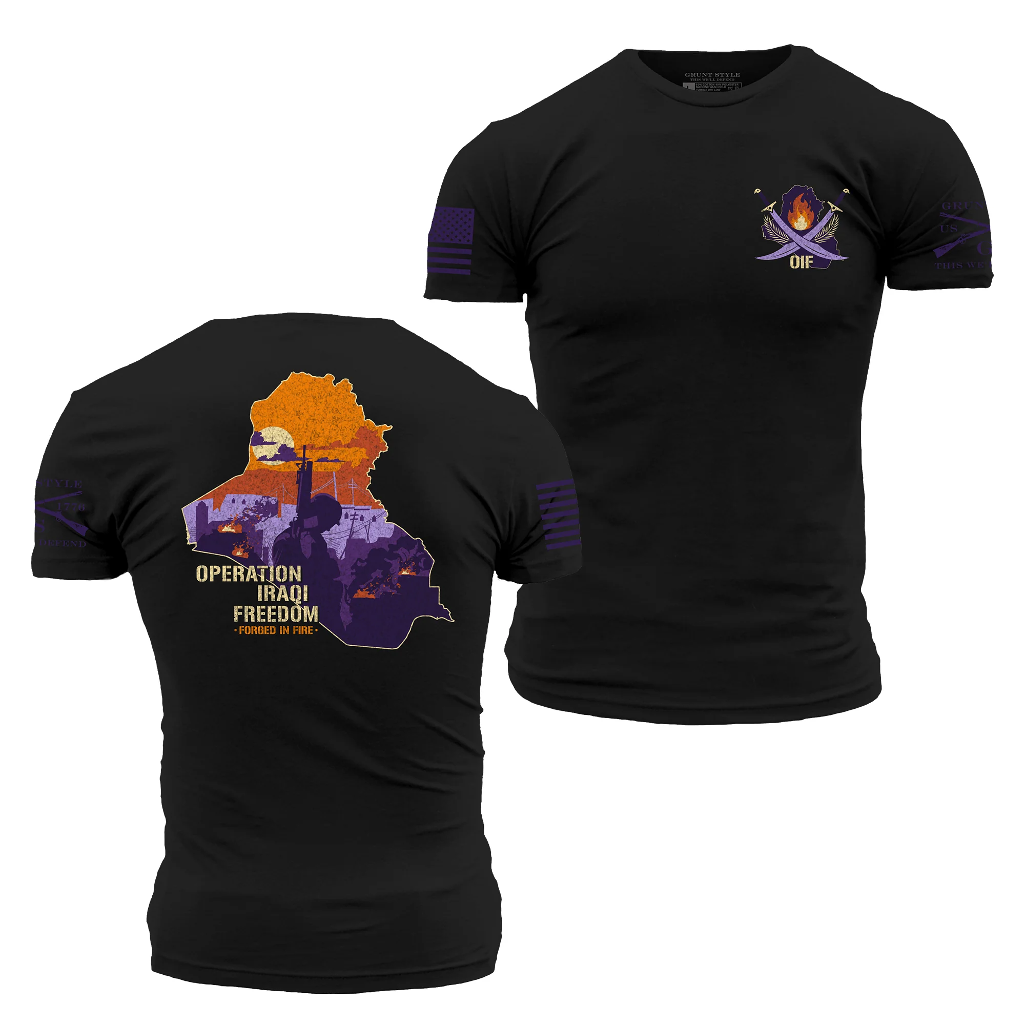 OIF - Forged In Fire T-Shirt - Black