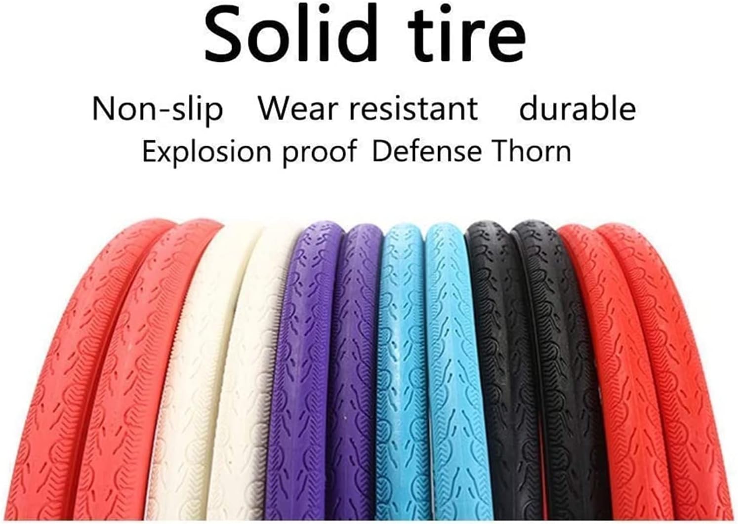 Explosion- proof Solid Tires,Wear-resistant Low Resistance,Non-inflatable,Maintenance- free Tires Rubber Scooter tires (Green) (Yellow)