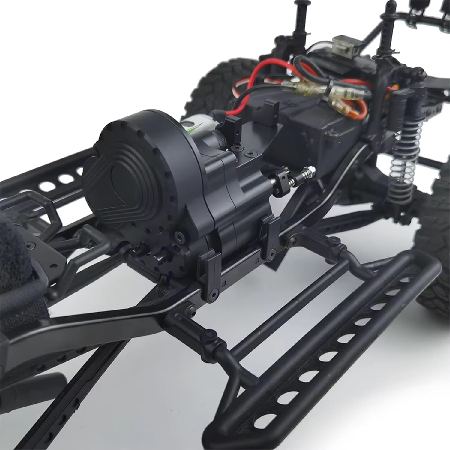 RC Gearboxes For Axial For SCX10 For Wrangler For Wraith 90048 1:10 Reverse Gearbox With Transmission Belt 2 Speeds RC Crawler Car Upgrade Parts