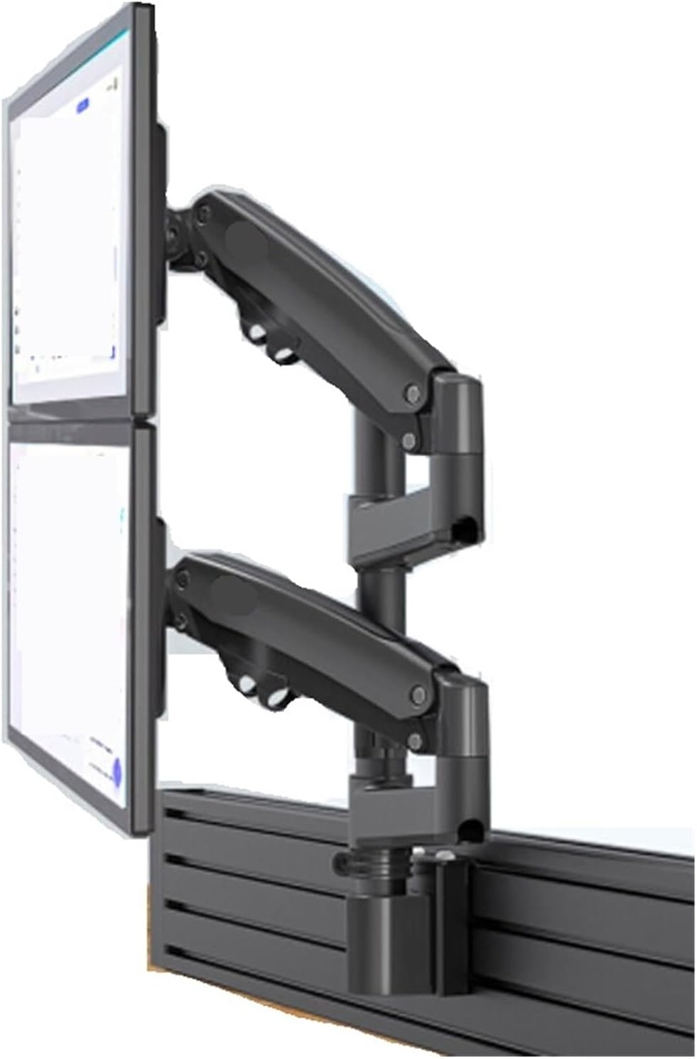 Dual Screen Upper and Lower Computer Monitor Bracket Screen Wall Monitoring Control dispatching Operation Podium M80