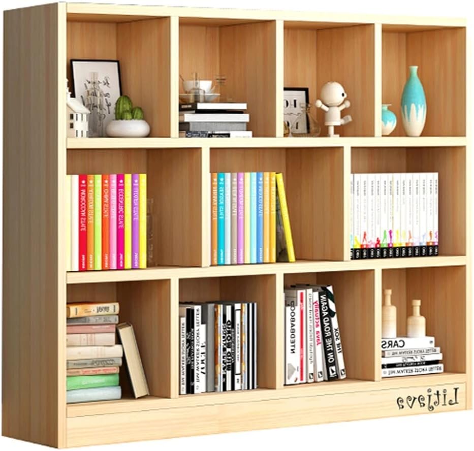 Book Shelf Children's Bookshelf Low Cabinet Shelf Floor-to-Ceiling Classroom Student Storage Cabinet Simple Combination Lattice Cabinet Storage Cabinet Bookcase (Colour : D)