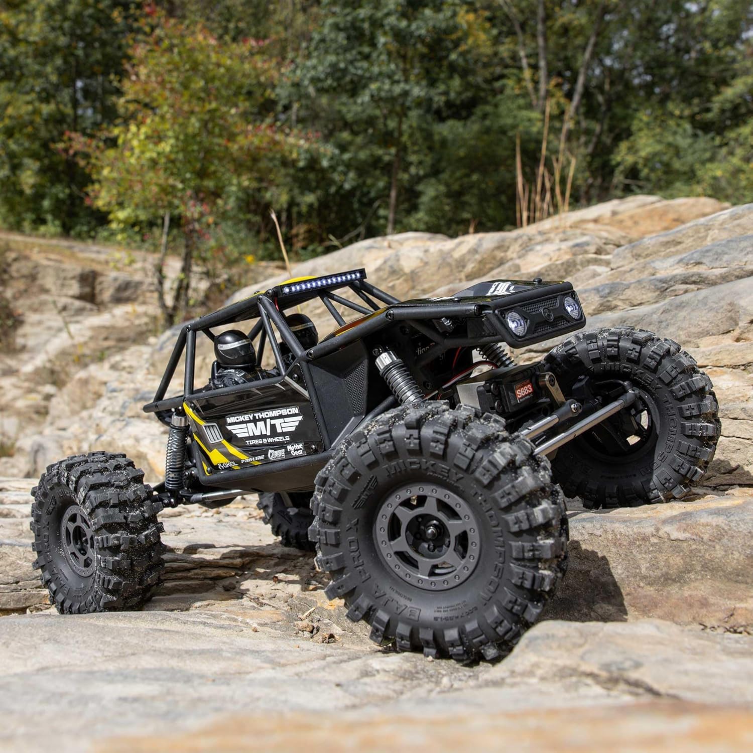 Axial 1/10 UTB10 Capra 1.9 4WS 4X4 RTR Brushed Rock Crawler, Yellow, AXI-1543T2