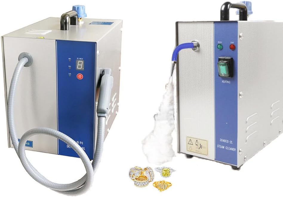 NgeniC Steam Cleaning Machine, Jewelry Cleaning Machine, Handheld Dental Oral Cleaning Machine, Heated and Pressurized Steam Cleaning Machine, Multi-Functional Steam Cleaning Machine,3L-Handheld