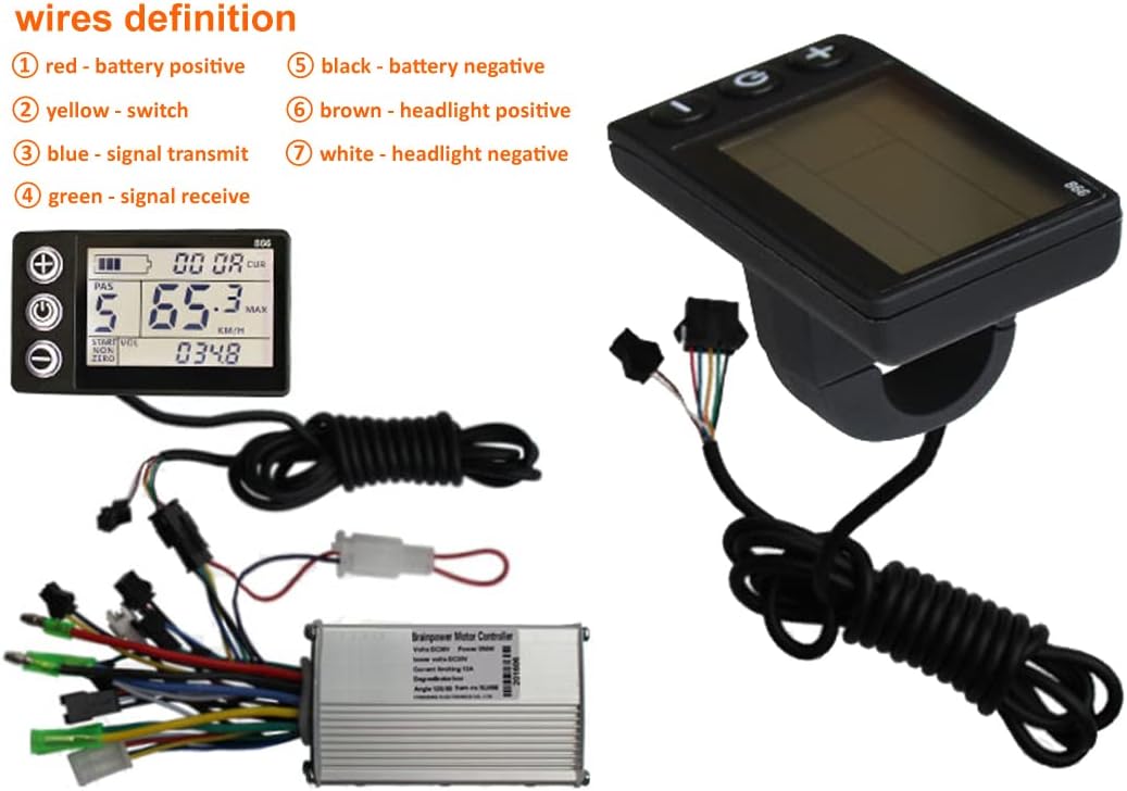 14 Inch 350W Brushless Gear Motor Wheel With LCD Display For Small Scooter Front Drive Bike Bicycle（24V350W)