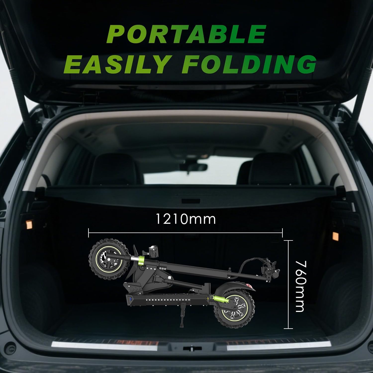 S6 Off-Road Electric Scooter | 48V1200W Motor | 70km Long Range | 55km/h Speed | 11