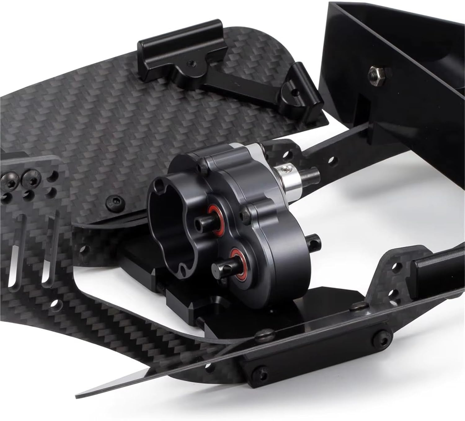 RC Car Parts Compatible with Axial for SCX10 for Capra 1/10 RC Crawler DIY for Chassis Parts Aluminum Overdrive Gearbox for LCG Crawler Transmission