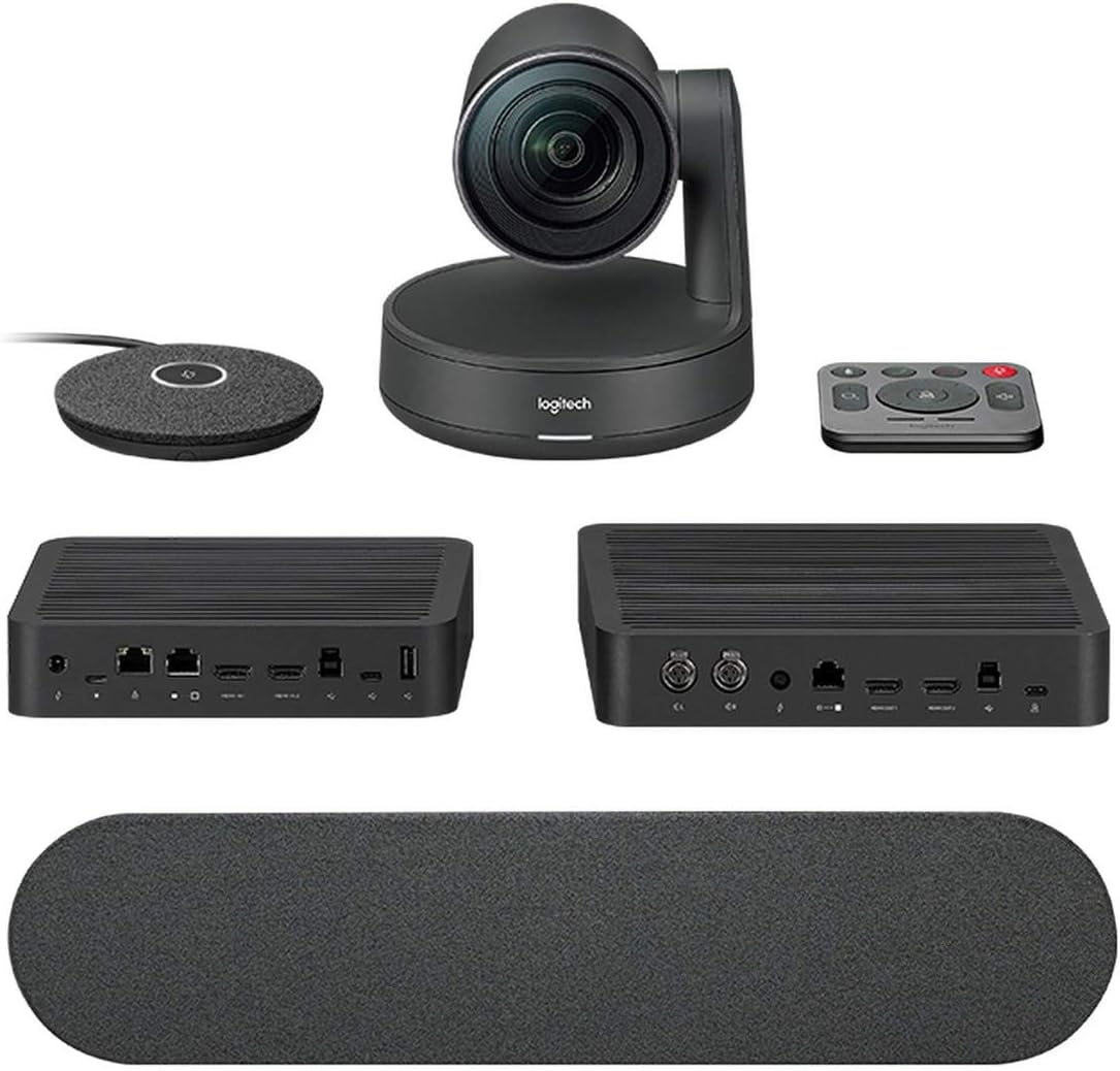 Logitech Rally Plus Conf Camera - 960-001225 - XLR Connectivity - 90 Days Limited Warranty - Professional Style - Black - Conference Cameras