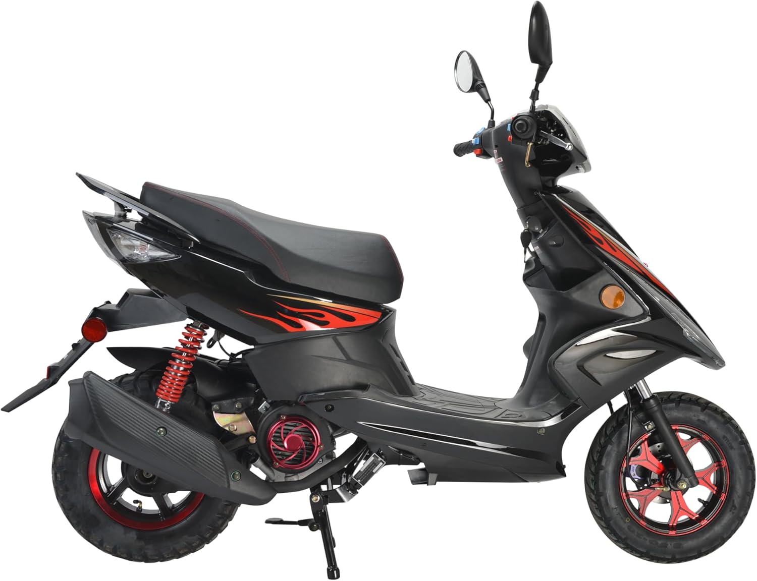 HHH Wave 150cc Fully Automatic Gas Scooter Moped for Youth and Adult 150 cc Adult Bike with 10