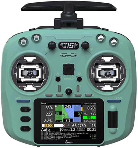 2.4G FPV Radio Controller with RC90 Effect Gimbals, High-Definition Color Touch Screen & Macaron Edition Design, Foldable Dual-Antenna Remote Controller for FPV Racing Drone & Simulator，T15 ELRS