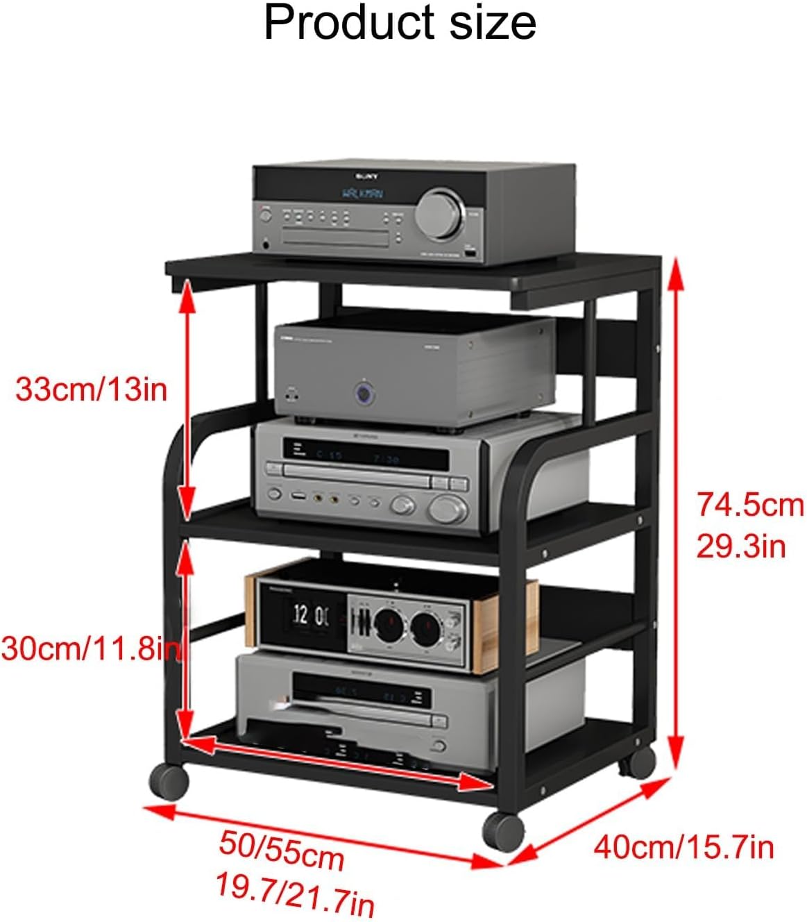 3-Tier Av Modern Audio Video Media Stand