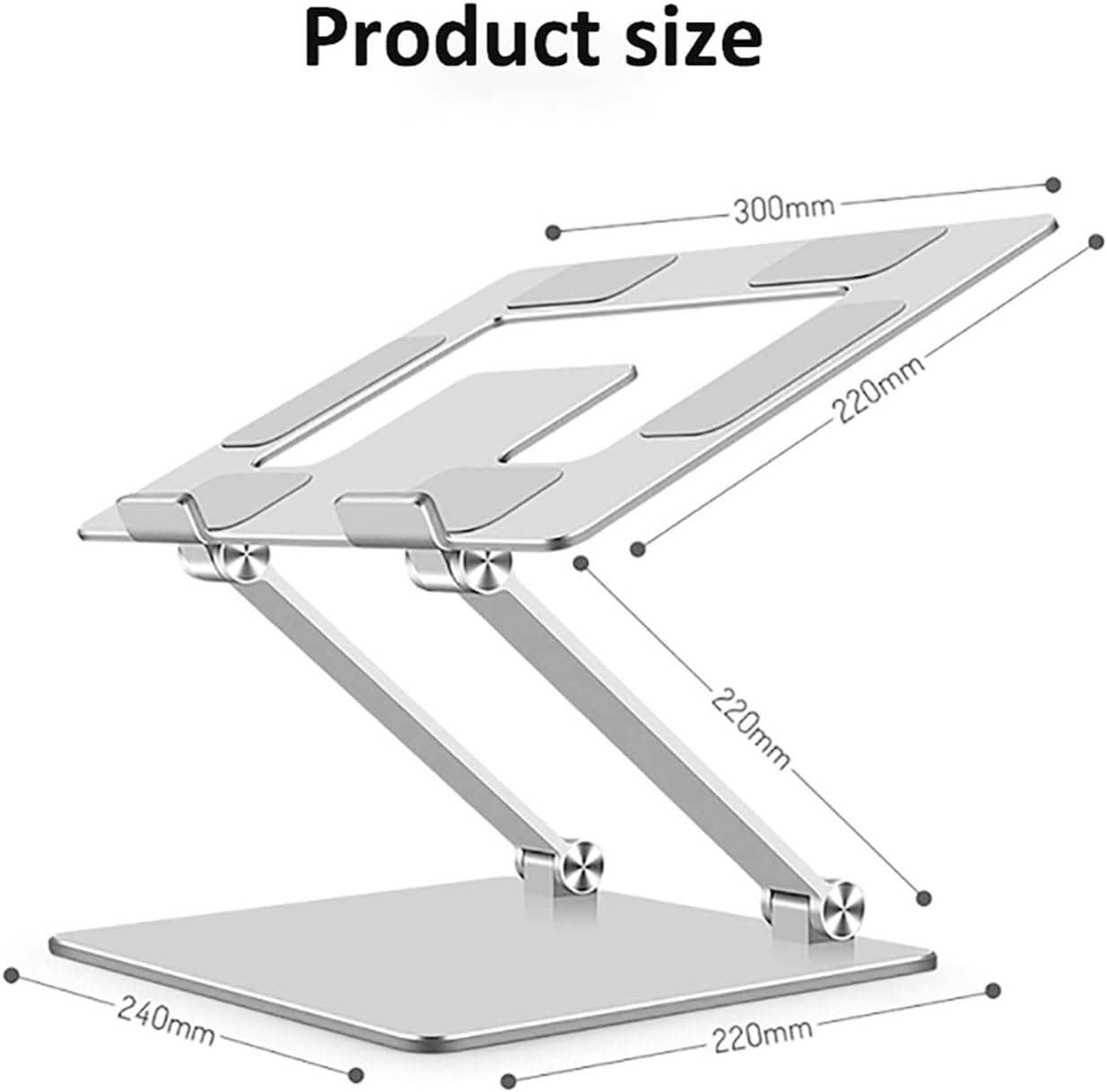Laptop Notebook Stand Holder Aluminum Base Adjustable Laptop Stand Computer Table(Color:1) (2) (2)