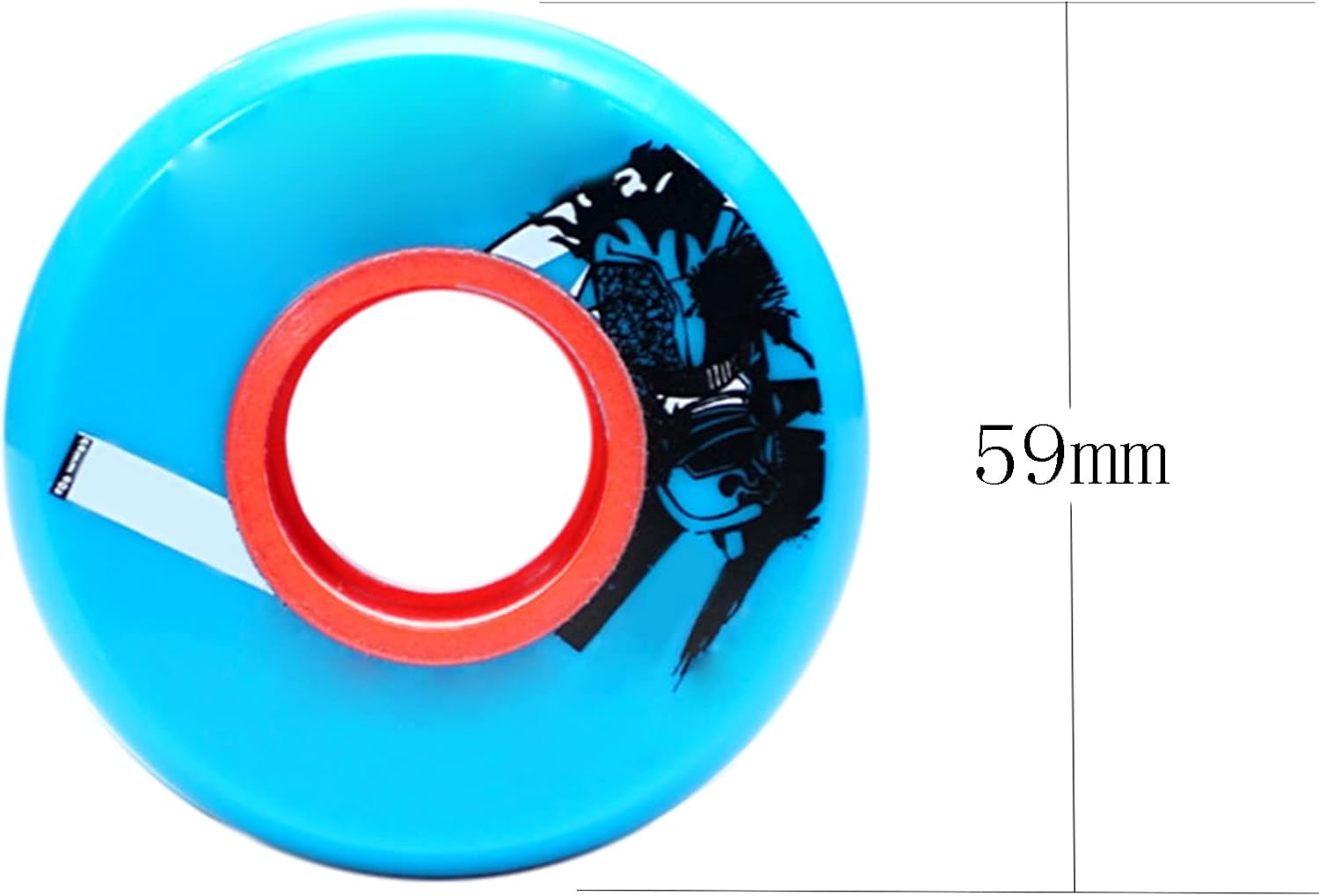 Skate Wheels Replacement, Skateboard Wheels 90A Inline Skate Replacement Wheels Low Noise Inline Speed Skating Wheels PU Wear-Resistant Wheels for or 59mm