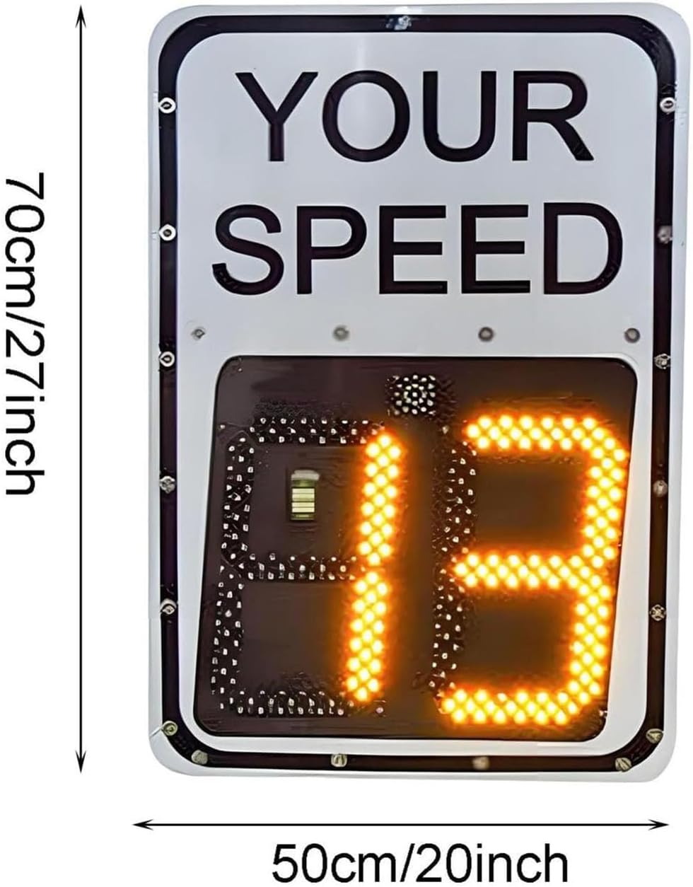 Road Safety Speed Limit Detector, Solar Radar Sign, Highway LED Display, Rust-Proof Aluminum Waterproof