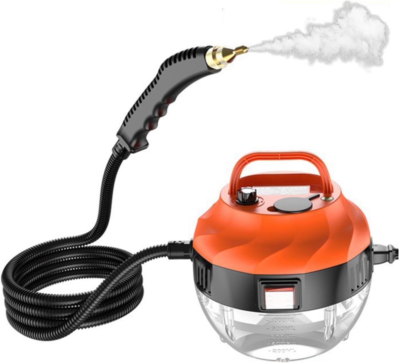 2500W Steam Cleaner, High Pressure Handheld Steam Cleaner with 6-gears Adjustable, Portable Steamer for Cleaning Home Car Upholstery Tile Grout Home(Style1)