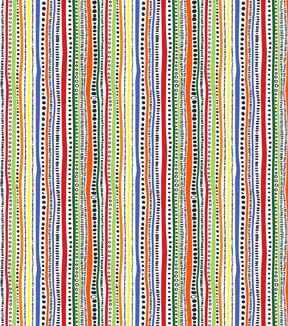 Fabric Traditions Primary Stripe Cotton Fabric by Keepsake Calico