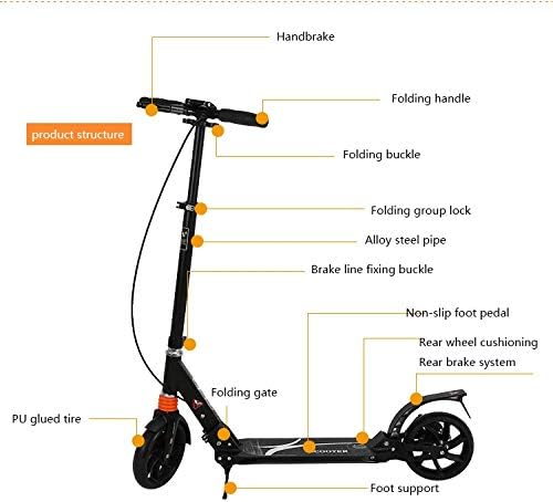 Scooters for Teens Cheap, Kick Scooter for Adults- Folding-Scooter for Boys Height Adjustable City Scooter for Girls Two-Wheeled Scooter