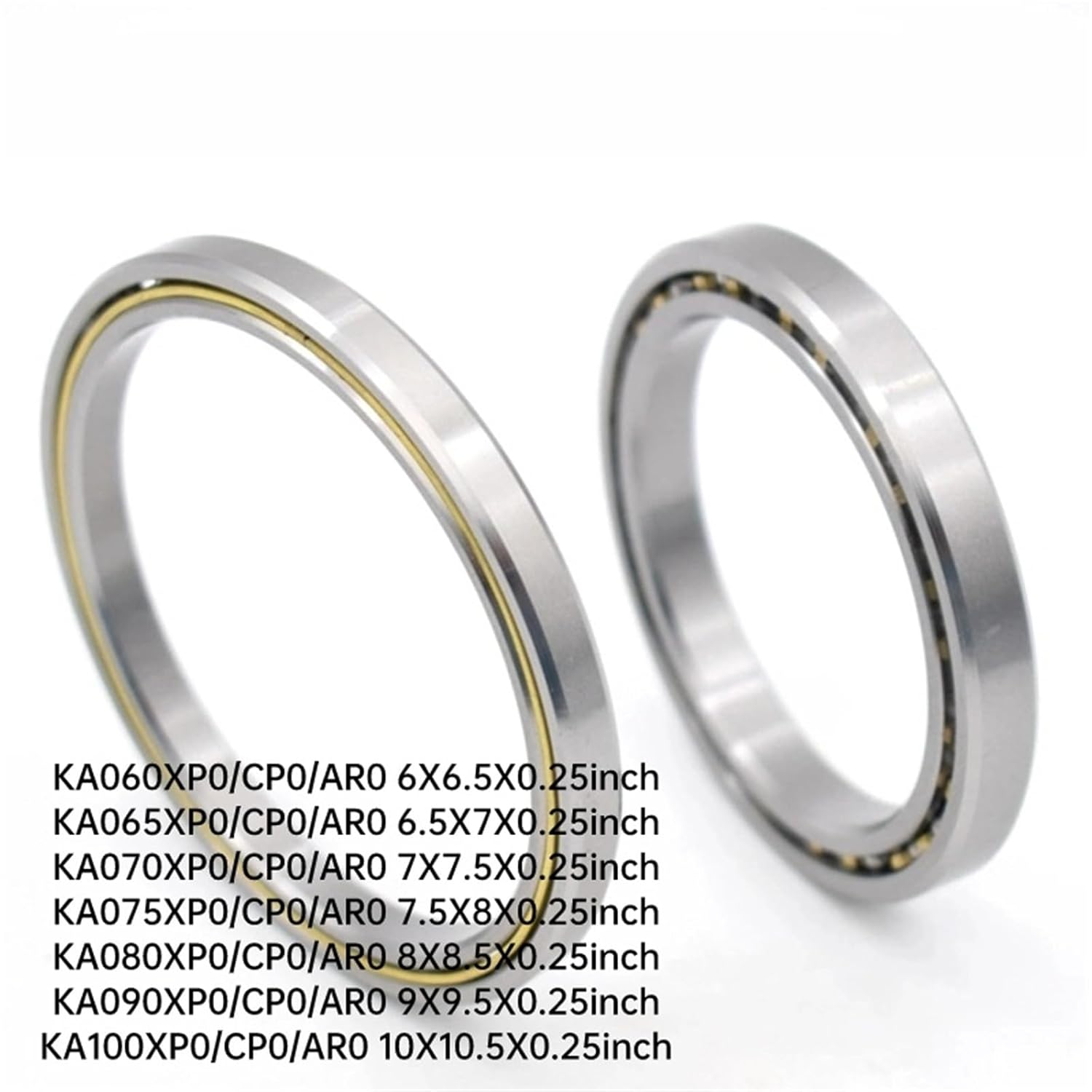 1PCS KA060 065 070 075 080 090 100 XP0 CP0 AR0 Thin Wall Constant Section Bearing Thickness 6.35mm 0.25 inch(KA120XP0)