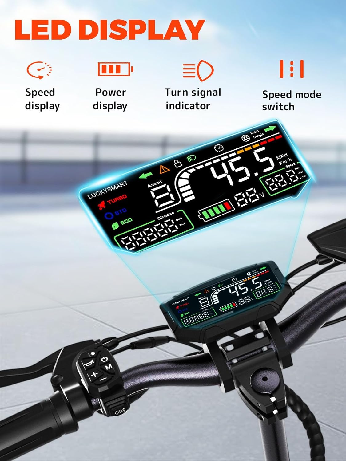 Offroad Electric Scooter Adults with Seat - 37-40 Miles Long Range Escooter,1200W Motor, 34MPH Fast Electric Scooters,48V 18/21AH Battery,11