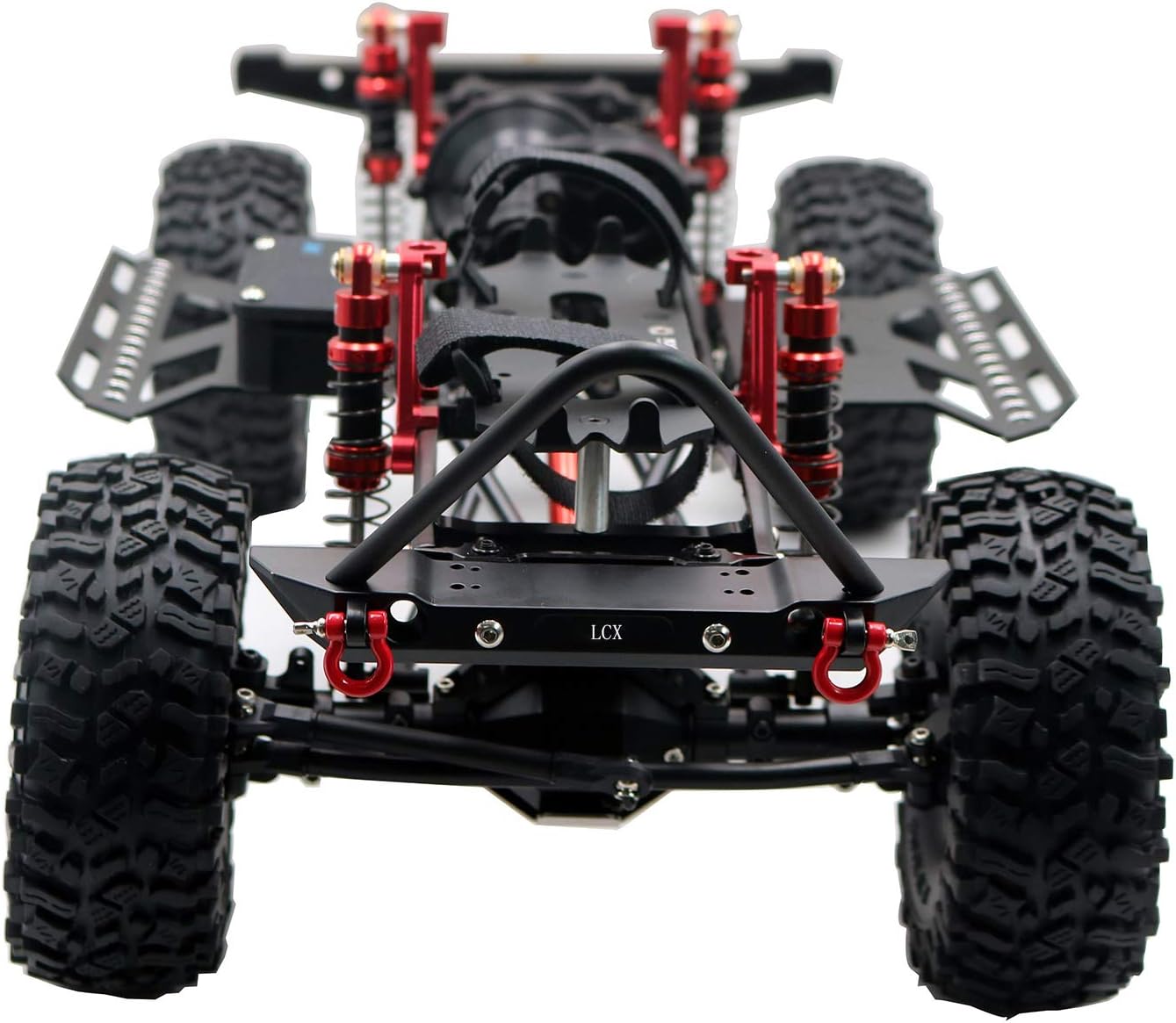 LCX Racing 1/10th RC Crawler Car CNC Machined Metal Double Speed Chassis for Axial SCX10 III SCX10.2 90046 90047 Upgrades Accessories