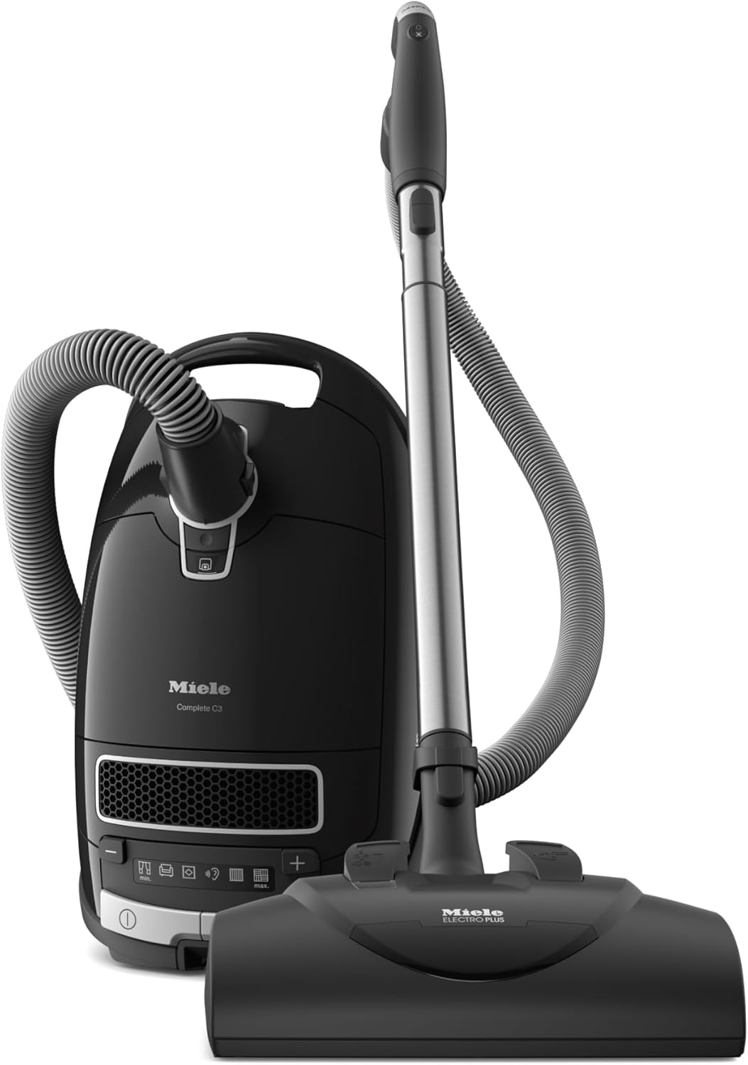 Miele Complete C3 Kona Powerline Vacuum Cleaner for Heavy Duty Carpets, in Obsidian Black