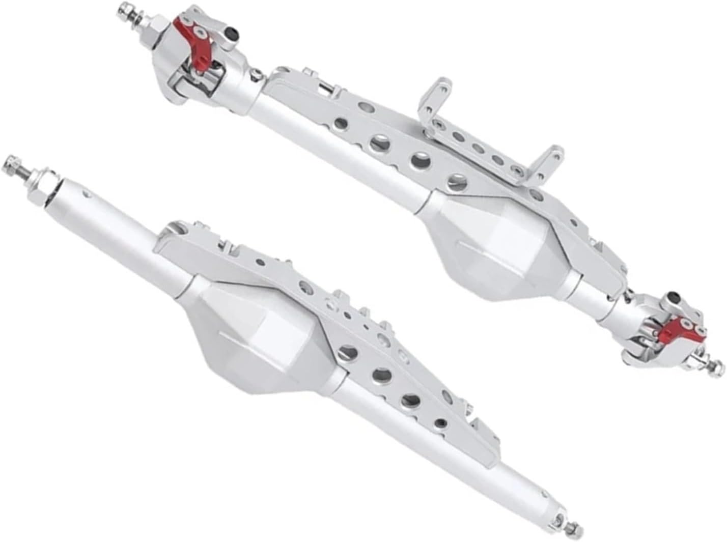 RC Vehicle Axles Compatible with Axial for Capra 1/10 RC Car Part Aluminum Alloy Front Rear Axle RC Car Accessories Replacement Parts Upgrade Accessories(Color:2)