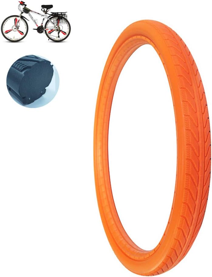 22x1.75 Off-Road Electric Scooter Tires - Explosion-Proof Solid, Wear-Resistant, Low Rolling Resistance, Non-Inflatable, Maintenance-Free (Yellow)