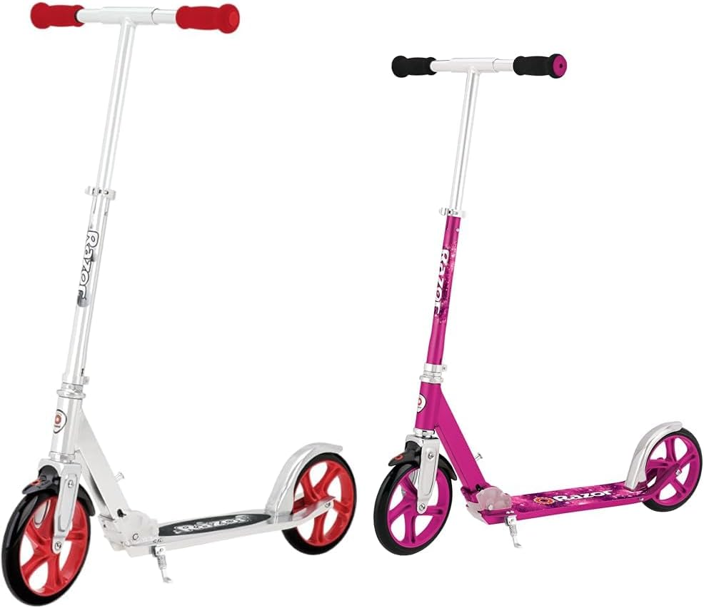 Razor A5 Lux Scooter - Red & A5 LUX Kick Scooter - Pink - FFP,38.6 Inch