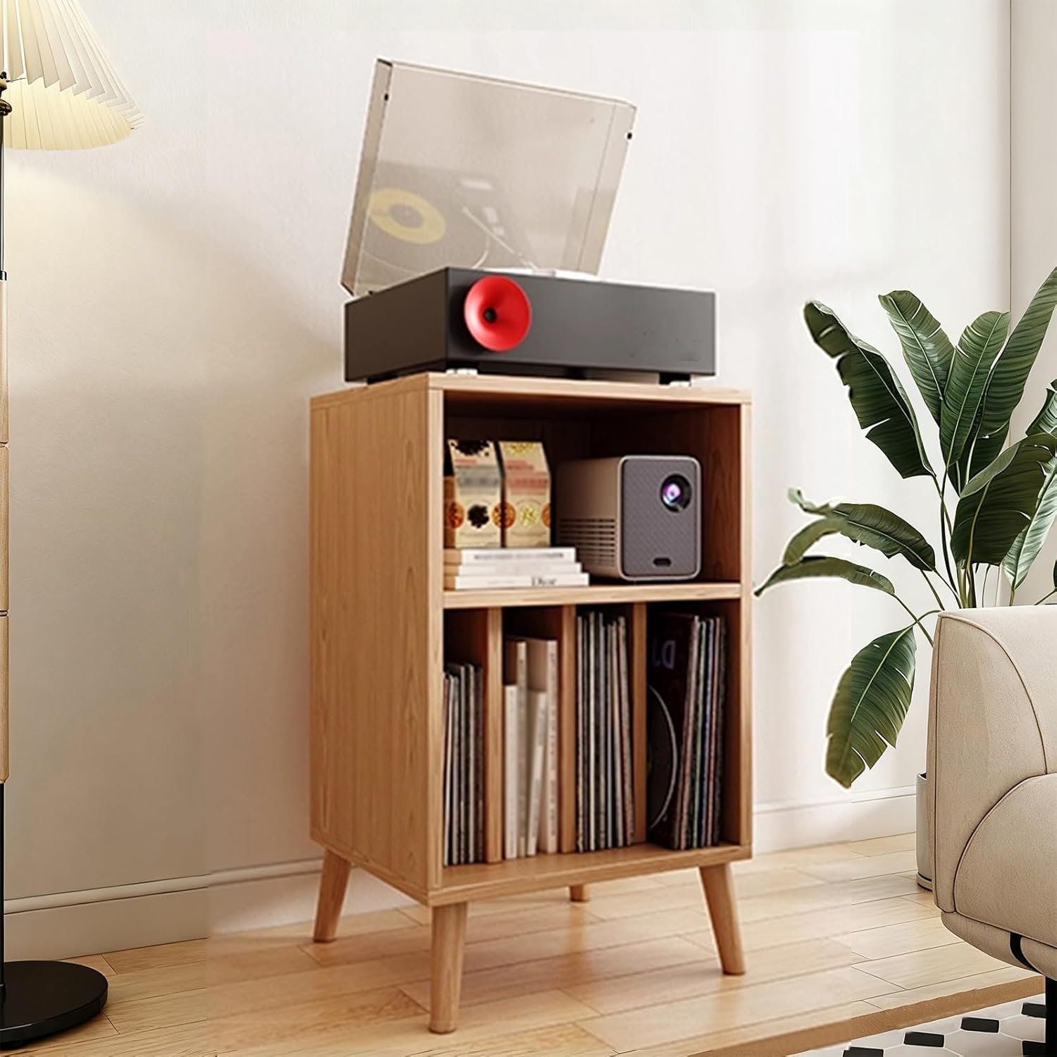 3-Tier AV Media Player Stand Modern Stereo Cabinet